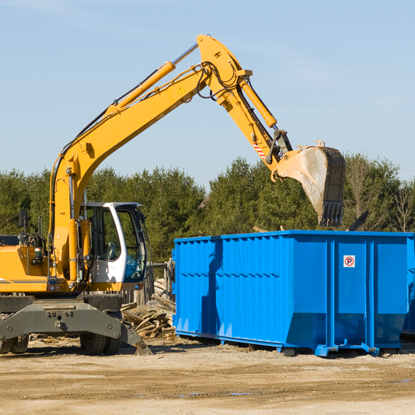 are there any restrictions on where a residential dumpster can be placed in Elbing Kansas